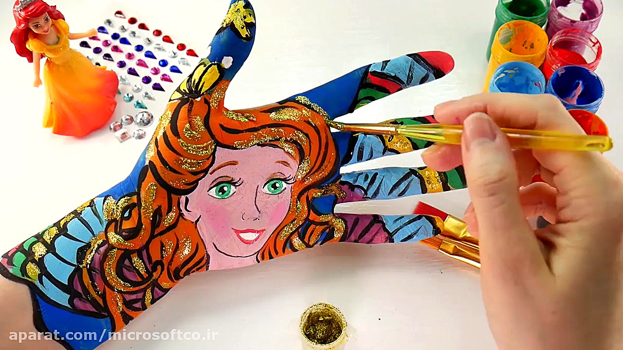آموزش نقاشی روی دست کودکان