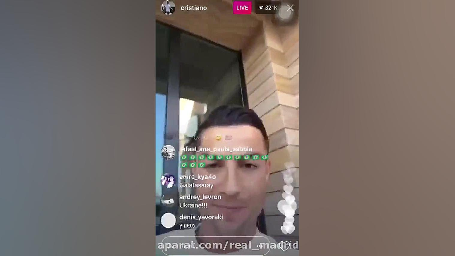 ایران گفتن کریستیانو در اینستا...