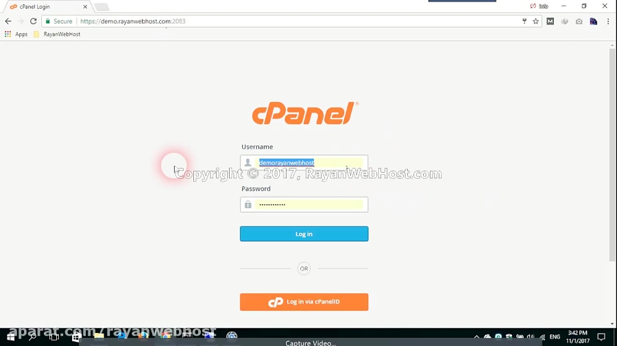 ورود به سی پنل