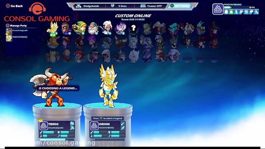 فان پلی Brawlhalla (جنگ دو دشم...