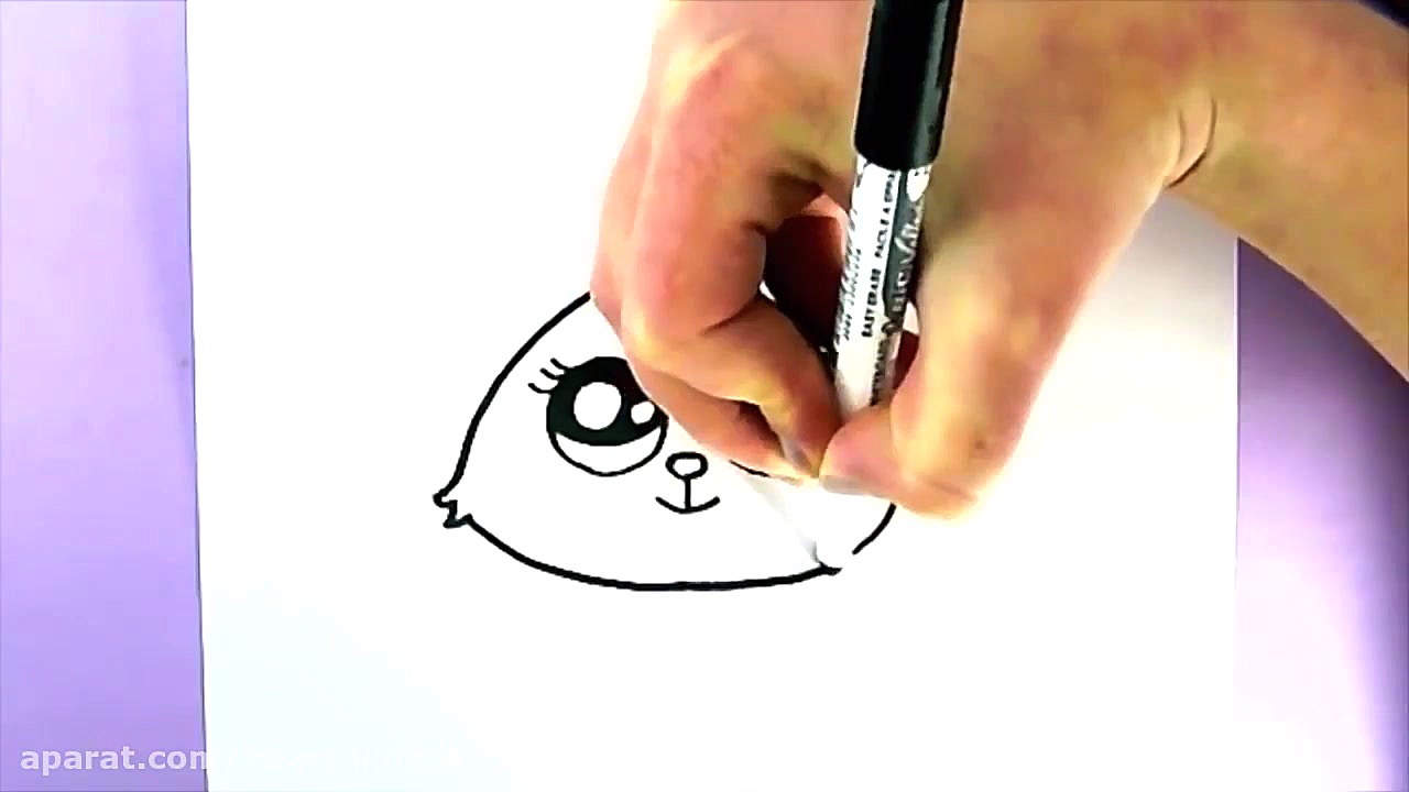 آموزش نقاشی خرگوش ناز