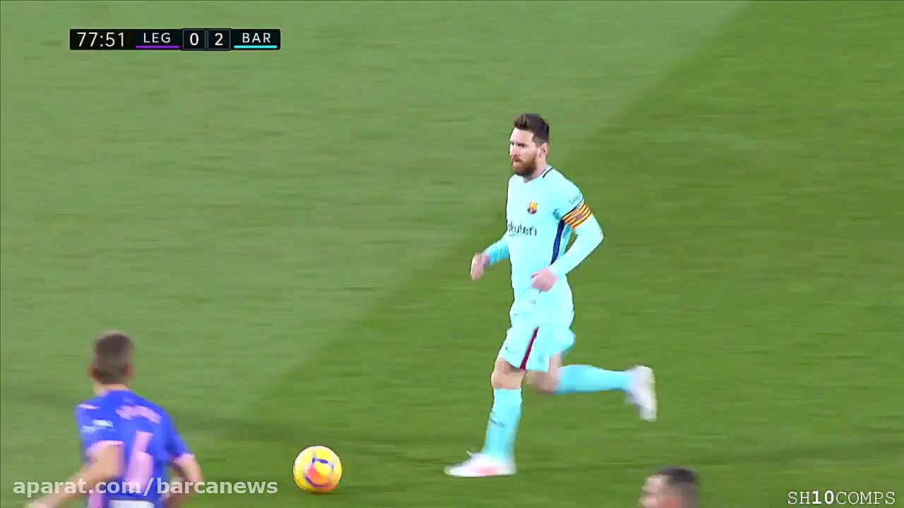حرکات لیونل مسی مقابل لگانس