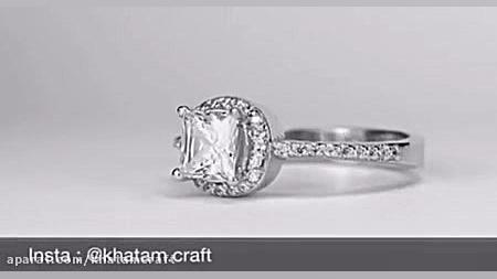 انگشتر طلا با برلیان الماس جوا...