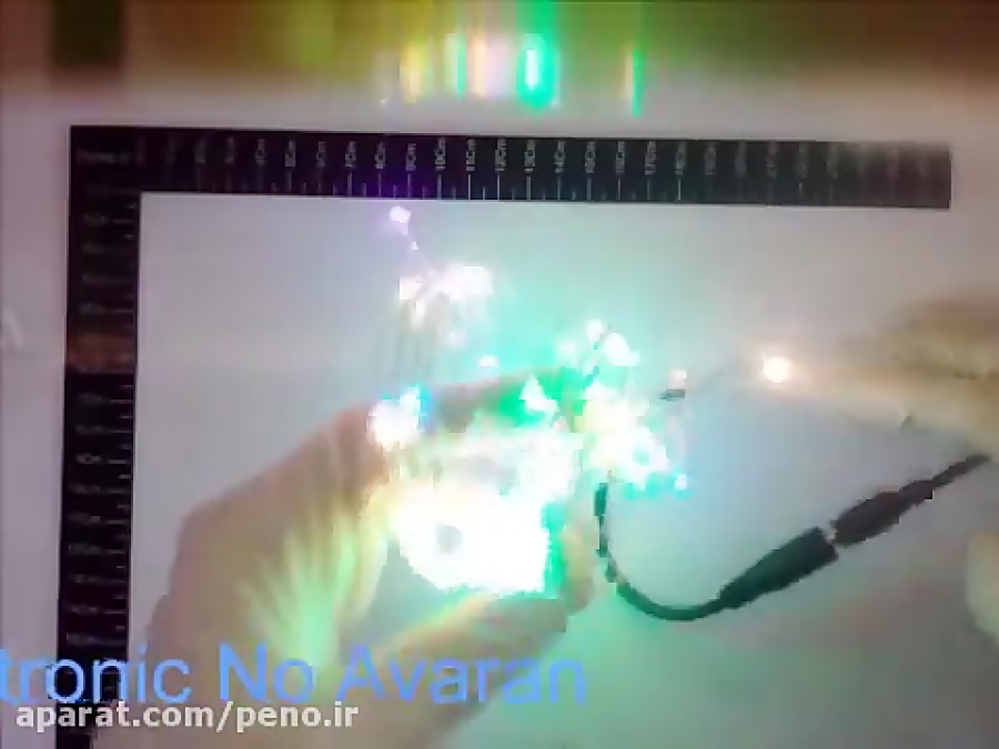 کلیپ بررسی ریسه LED ترئینی سیمی 5 متری