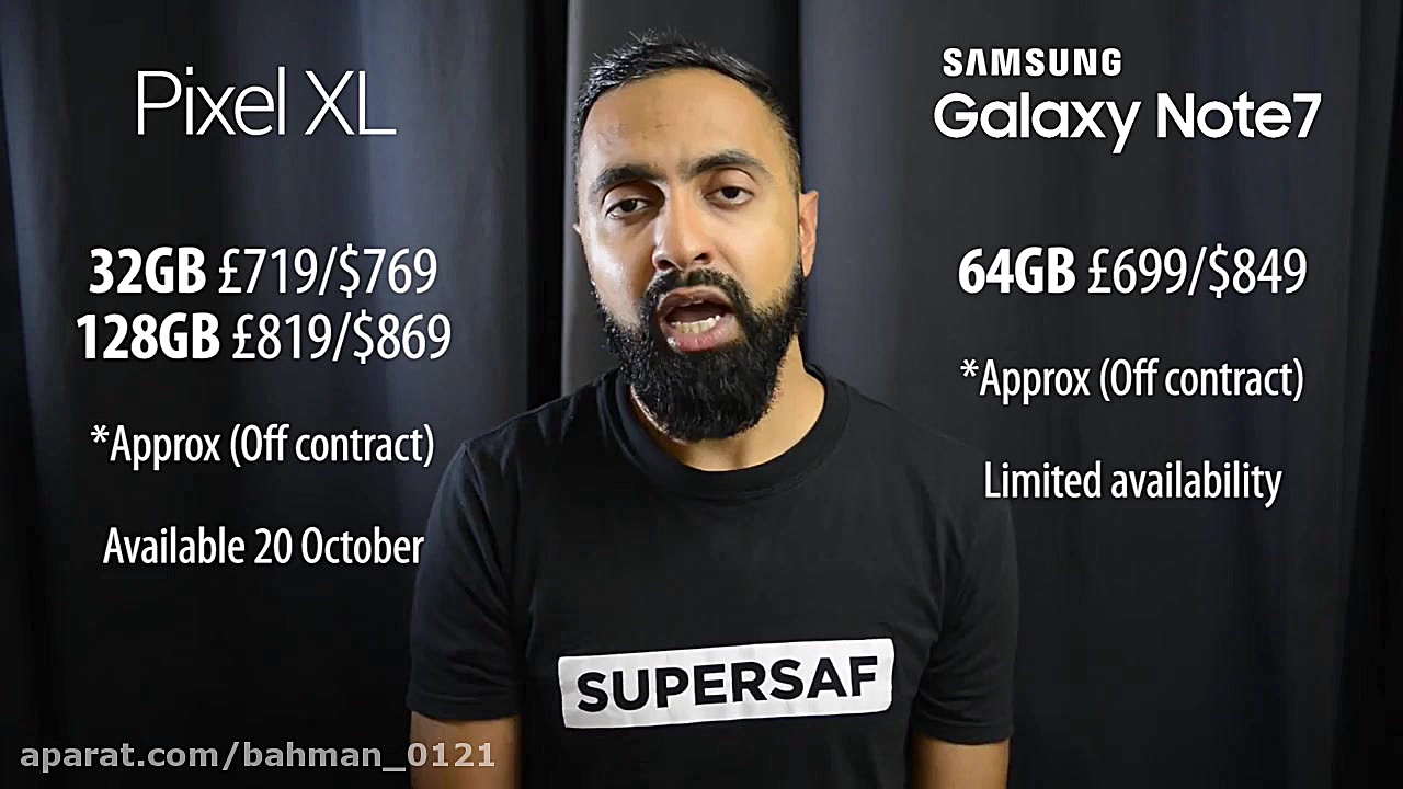 Pixel XL vs Samsung Galaxy Not...