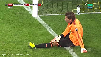 خلاصه فوتبال دورتموند 4 4 شالک...