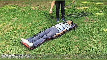 آموزش ساخت برانکارد با طناب در...