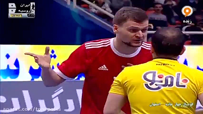 خلاصه فوتسال ایران 4-0 روسیه