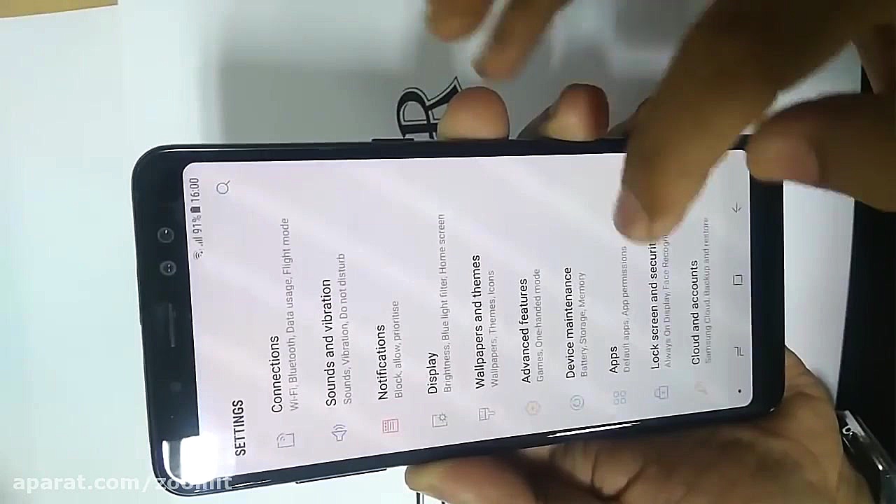 ویدیوی لو رفته از گلکسی ای 8 پ...