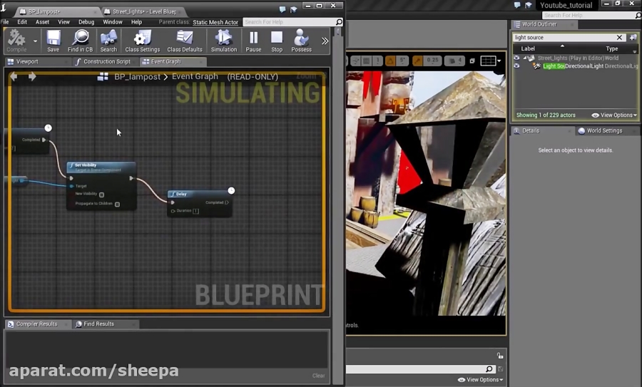 Tutorial - Day Night Cycle and automated street lights - Unreal Engine 4