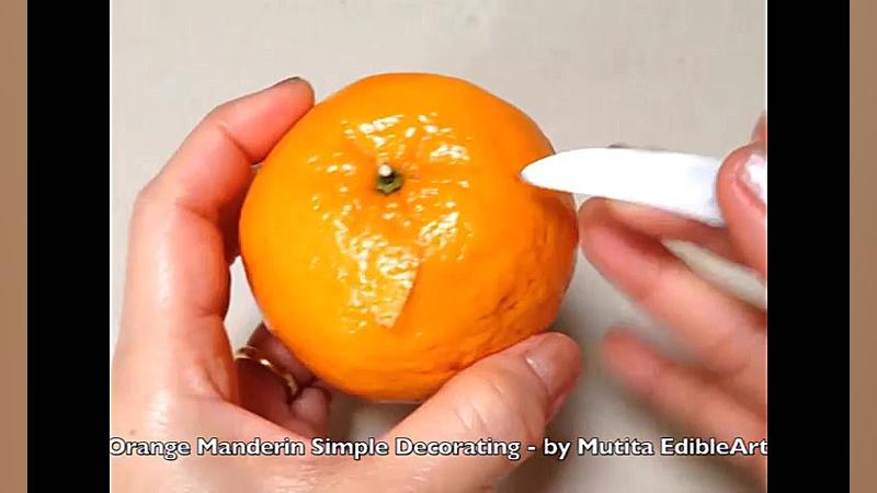 با یه نارنگی میشه یه میوه آرای...