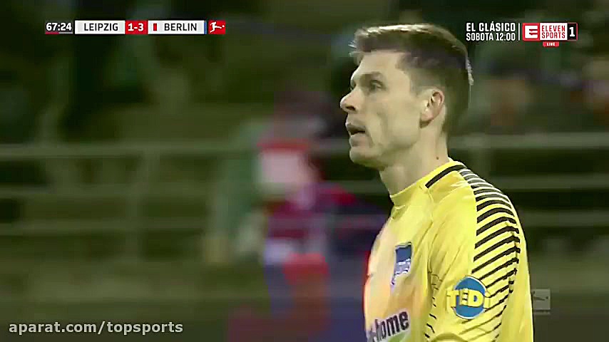 گلهای بازی لایپزیش 2 3 هرتابرل...