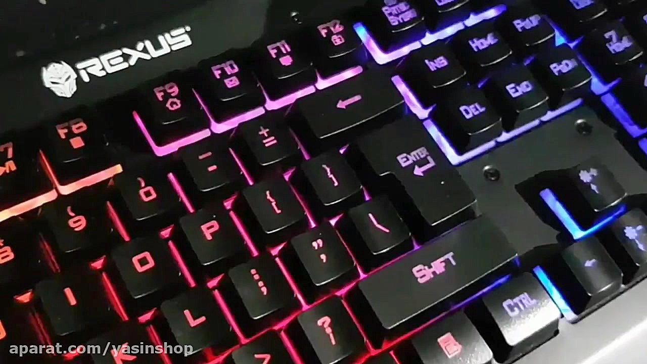 آنباکس کیبرد گیمینگ Rexus Batt...