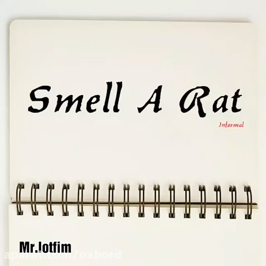آموزش زبان انگلیسی - smell a rat