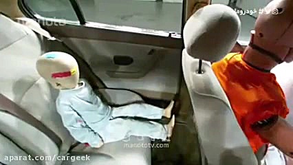 تست تصادف و ایمنی سمند