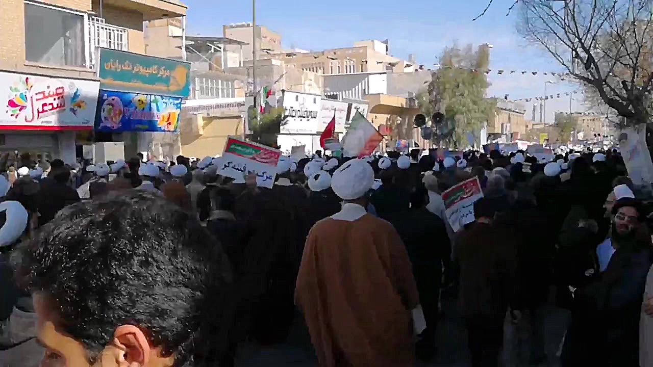 راهپیمایی عظیم مردم قم در اعتر...