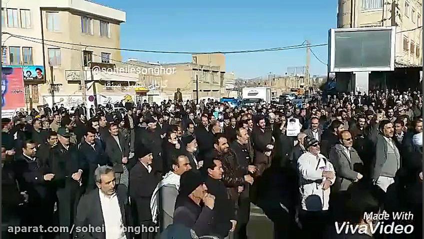 تجمع مردم سنقروکلیایی در اعترا...