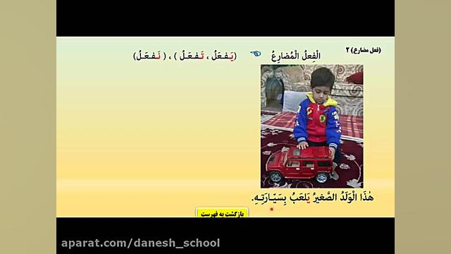 عربی هشتم  درس چهارم  فعل مضار...