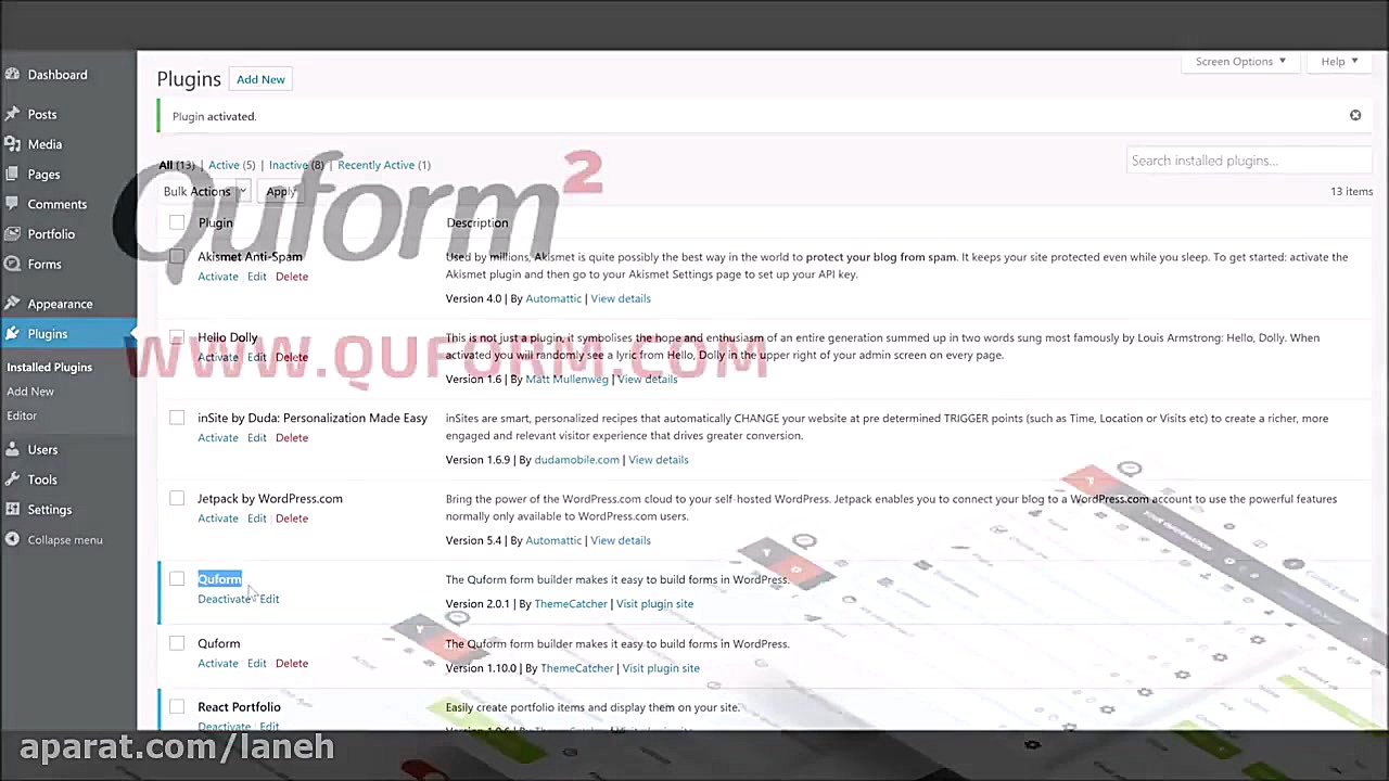 How to install Quform WordPres...