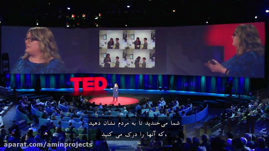 سخنرانی سوفی اسکات در TED درباره خنده - ایده در سخنرانی