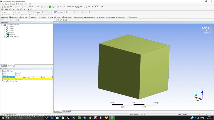 CFD Tutorial - Heat transfer between solid and fluid interface Ansys Fluent