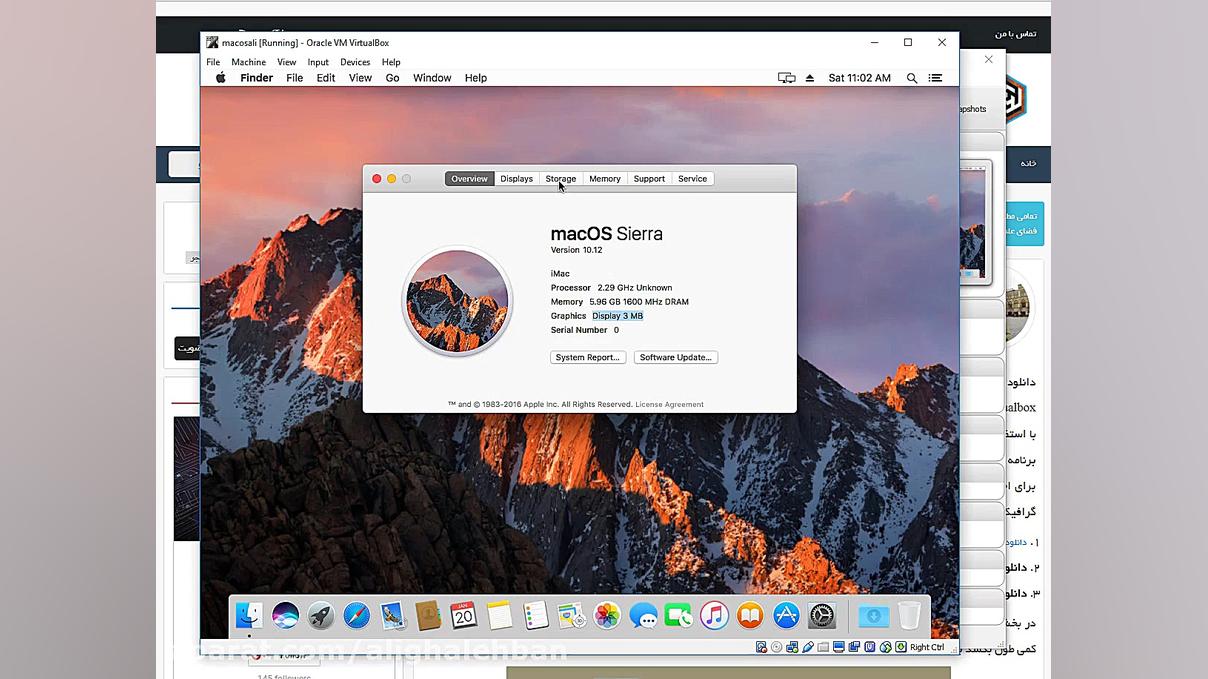 نصب مک در ماشین مجازی vitualbo...