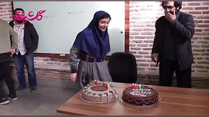 جشن تولد نازنین بیاتی سر صحنه...