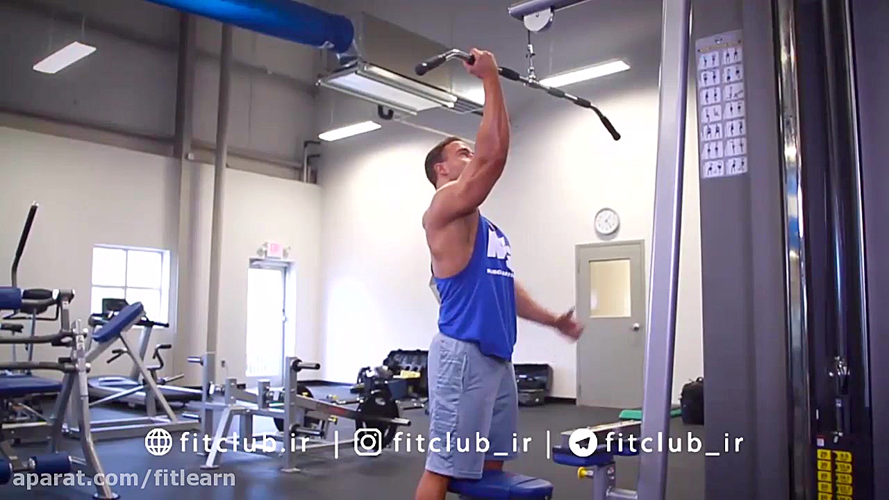 زیر بغل سیم کش از جلو دست برعک...