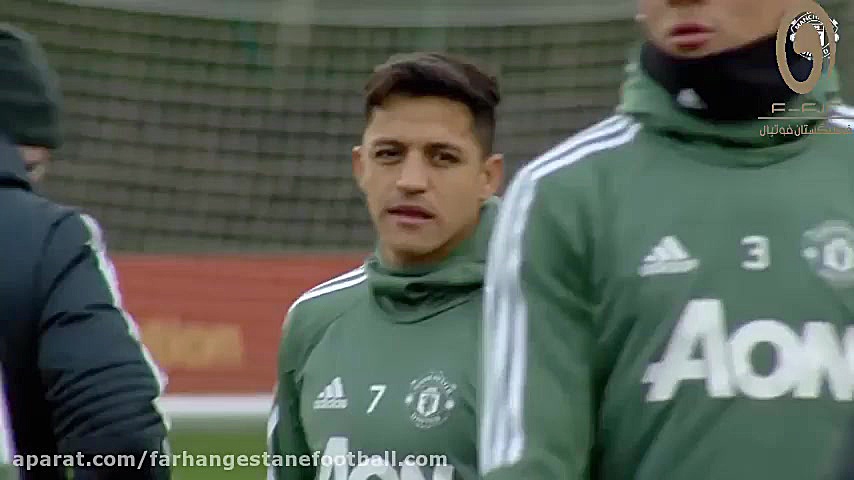 اولین تمرین الکسیس سانچز با هم...