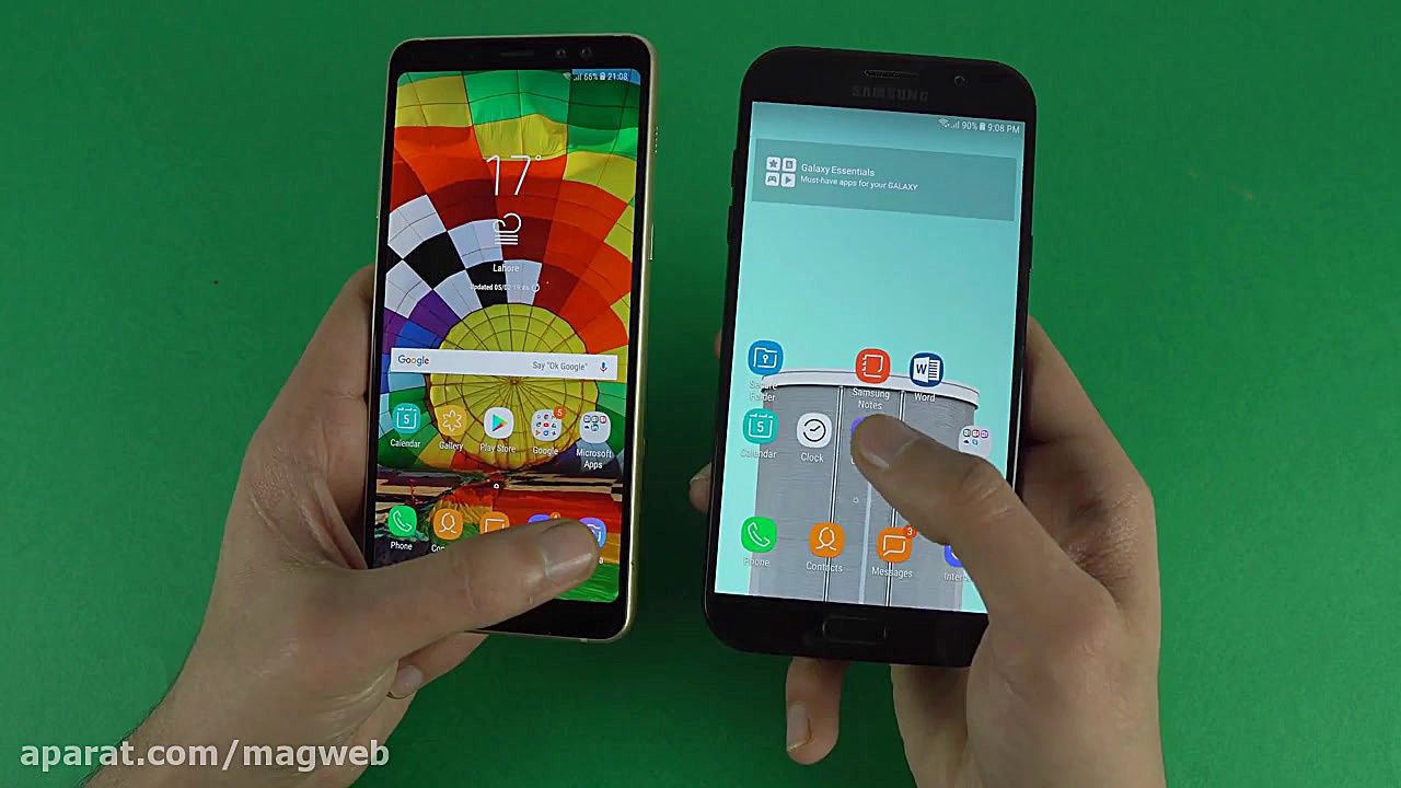 مقایسه سامسونگ گلگسی A8 با سام...