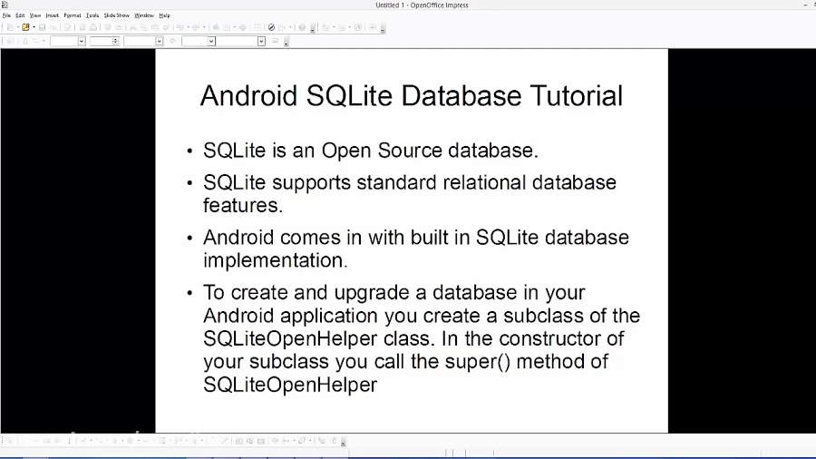 Android SQLite Database Tutorial 1 # Introduction Creating Database And ...