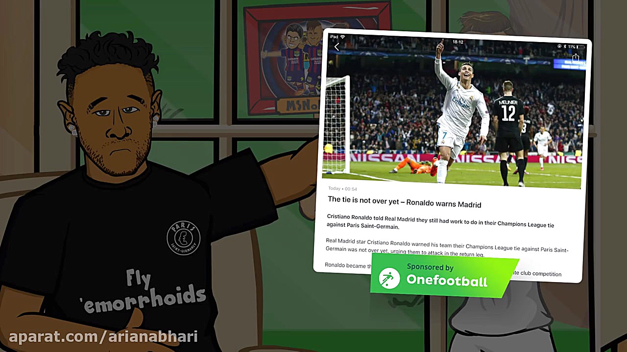 کارتو.ن خنده دار رئال مادرید و...