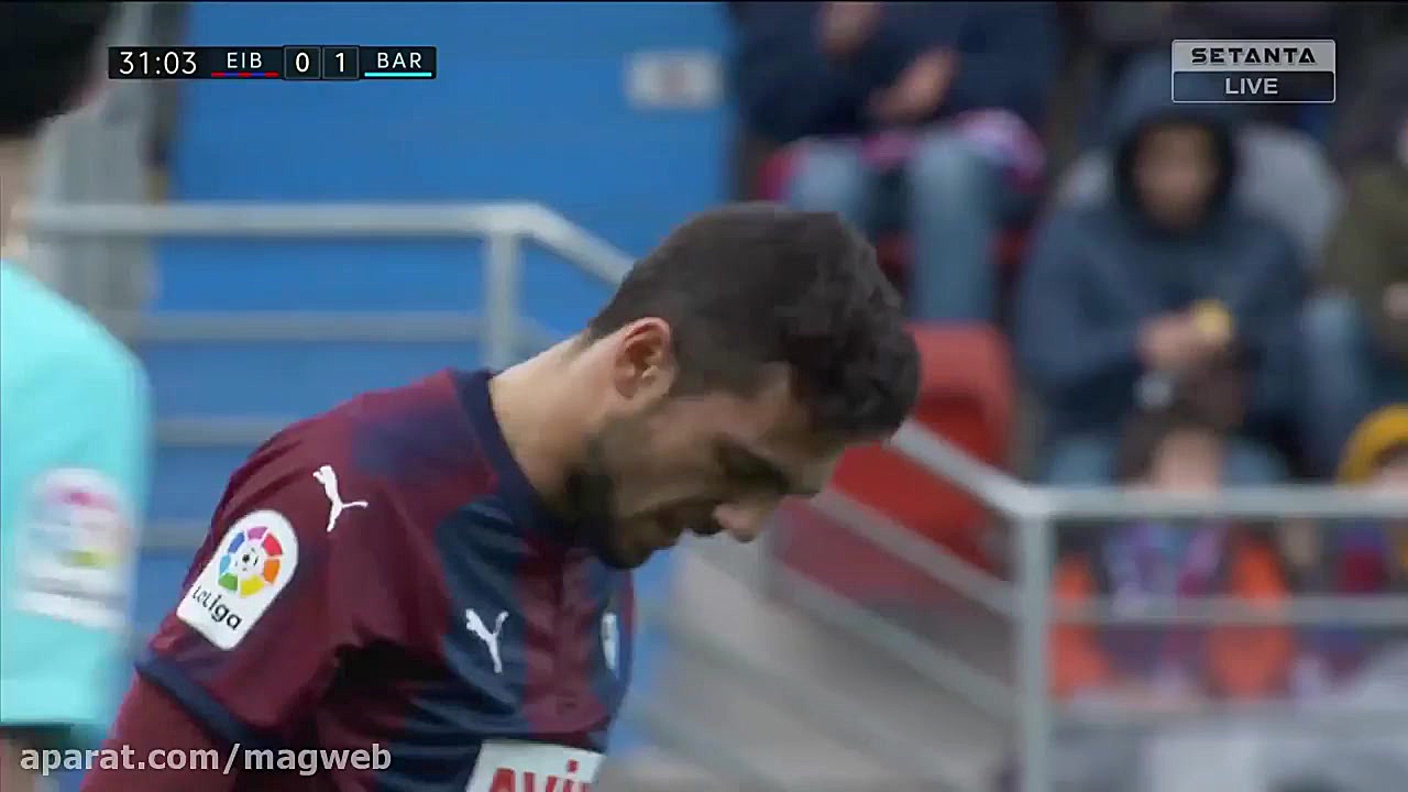 خلاصه فوتبال ایبار 0 2 بارسلون...