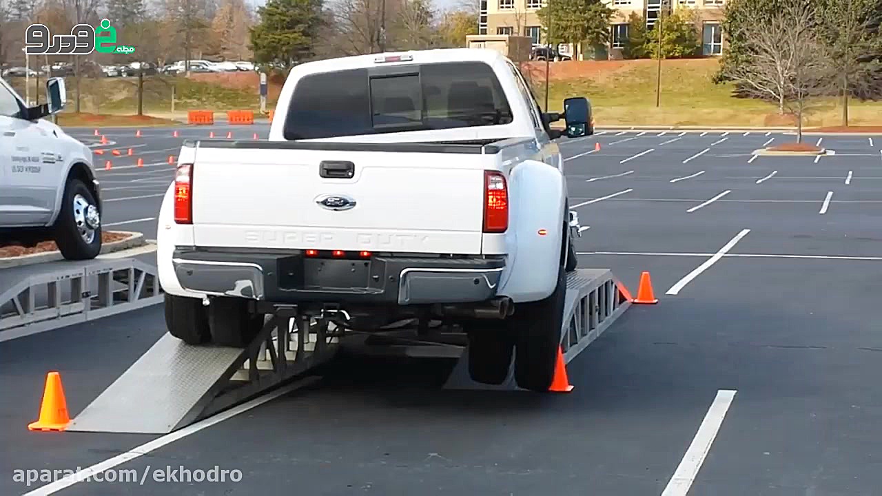 تست پیچش شاسی وانت فورد و دوج