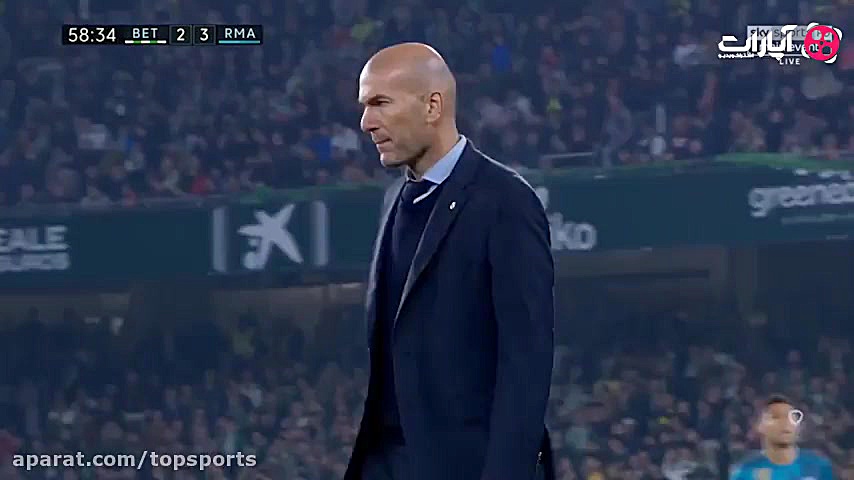 خلاصه بازی بتیس 3 5 رئال مادری...