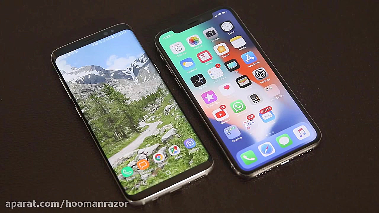 iPhone X vs Samsung Galaxy S8:...