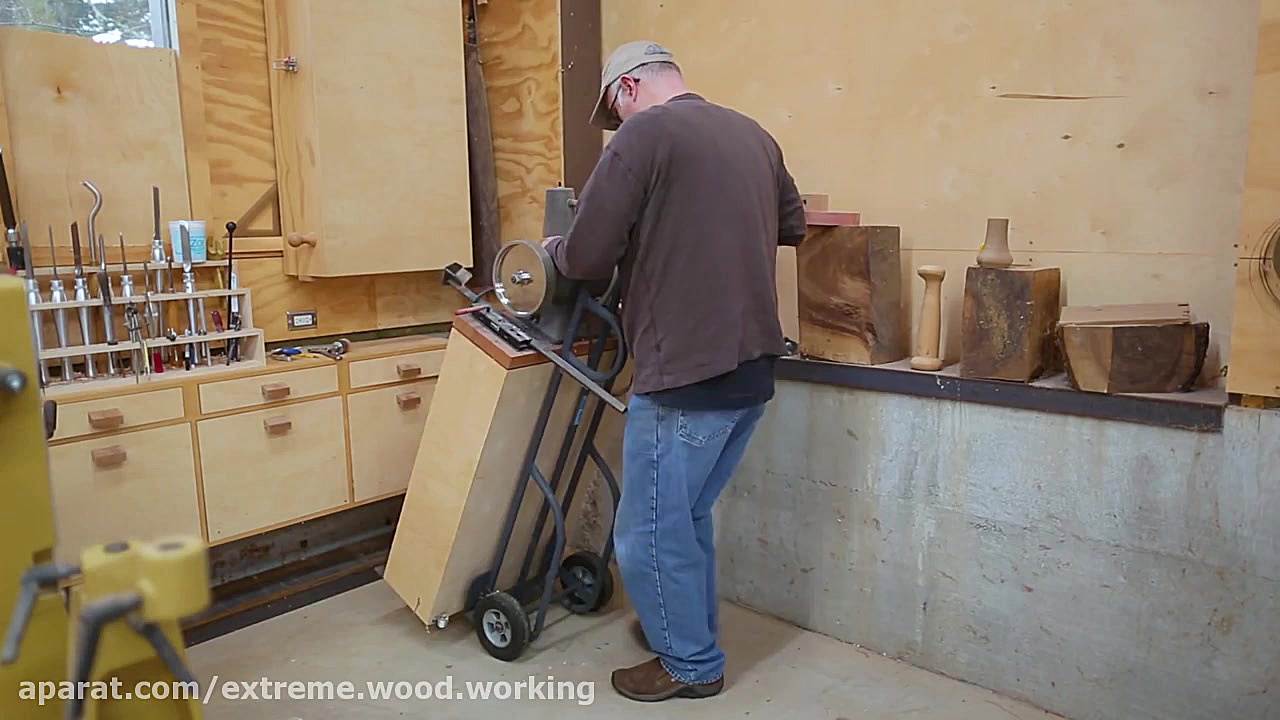 Moving the Wood Turning Lathe