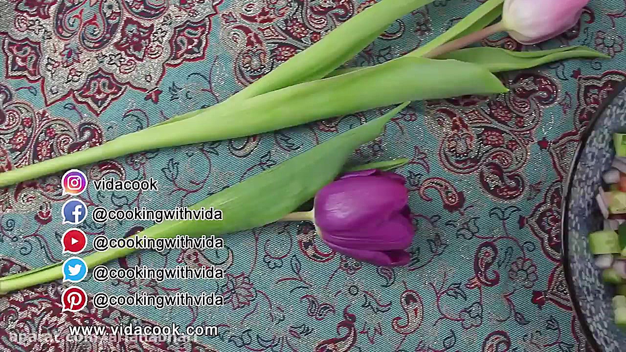 How To Prepare Salad Shirazi...