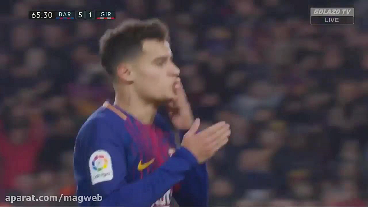 خلاصه فوتبال بارسلونا 6 1 خیرو...