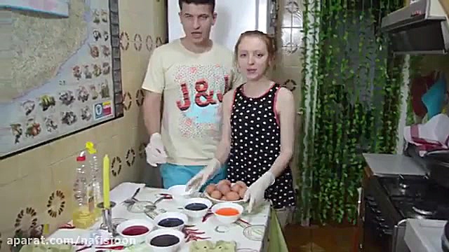 آموزش رنگ کردن تخم مرغ سفره هف...