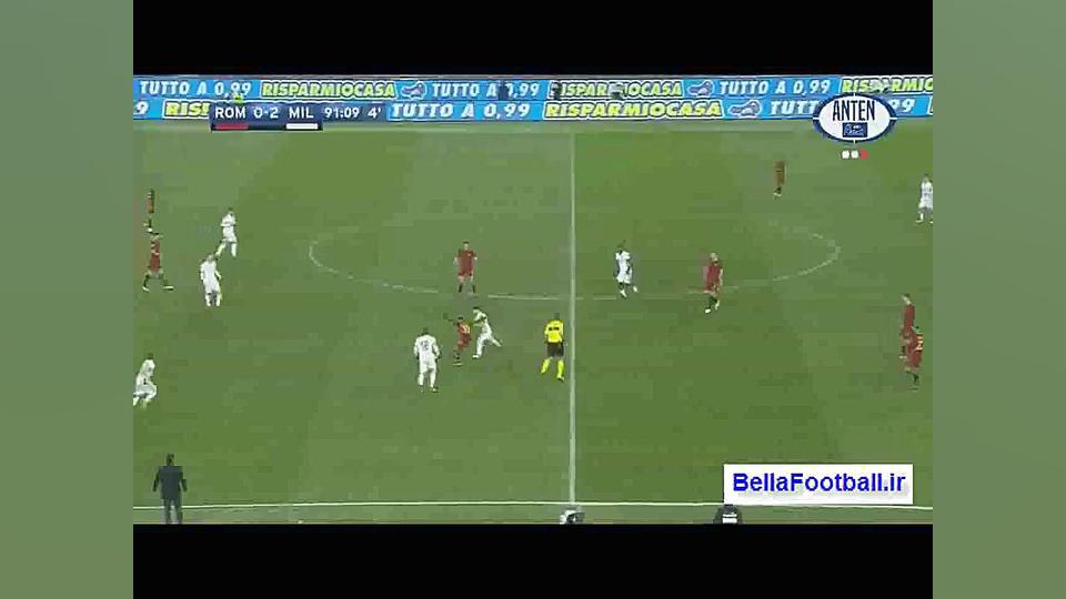 خلاصه بازی آاس رم 0  آث میلان...