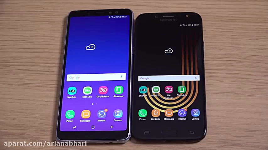 تست سرعت بین Samsung Galaxy A8...