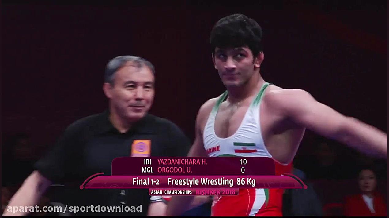 کشتی حسن یزدانی فینال قهرمانی...