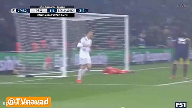 گل دوم رئال مادرید به پاریسن ژ...
