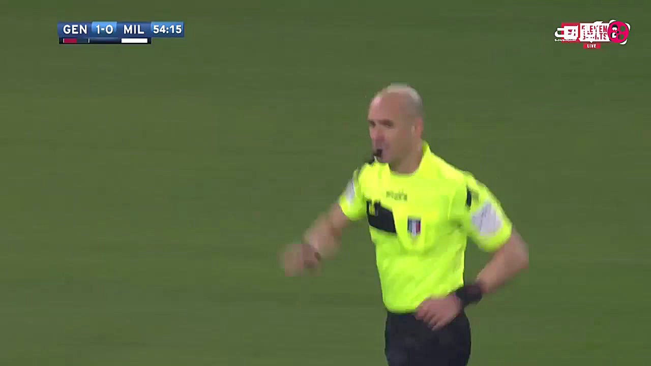 خلاصه بازی جنوا 0 1 آث میلان (...