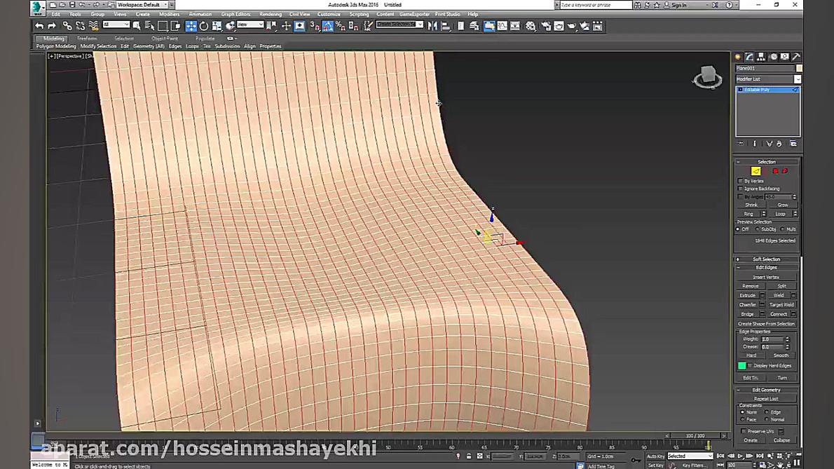 آموزش مدل سازی صندلی