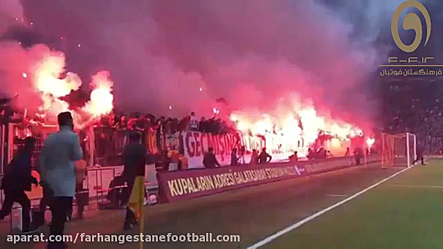 آتش بازی و حضور پرشور هواداران...