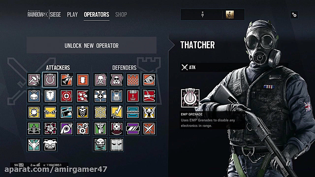 معرفی اپراتور های رینبو سیکس r...