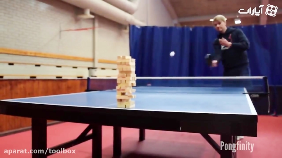 حرکات نمایشی با پینگ پنگ