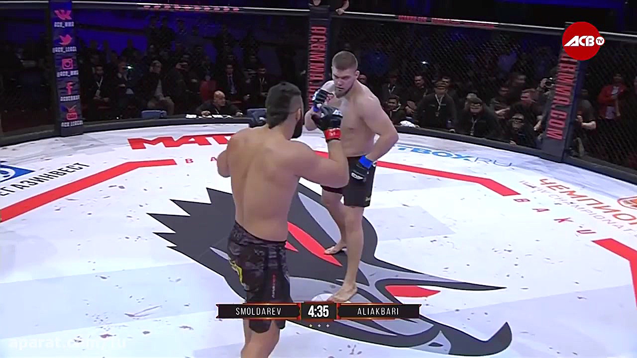 مبارزه امیر علی اکبری با دنیس...